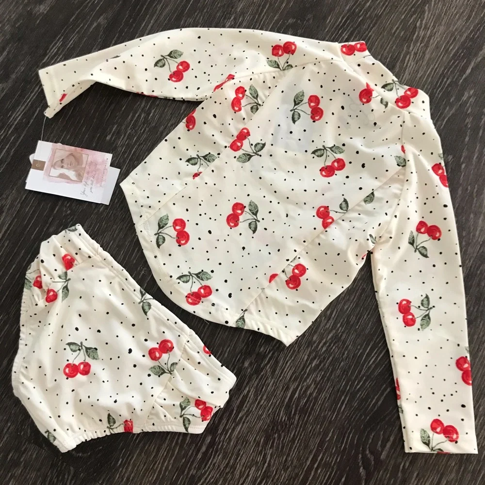 New! Jessica Simpson Two Piece Cherry Swimsuit